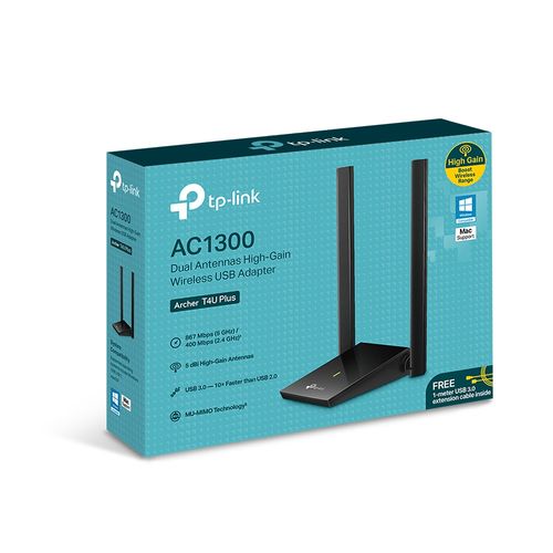 Placa de red TP-Link USB AC1300 Plus WiFi
