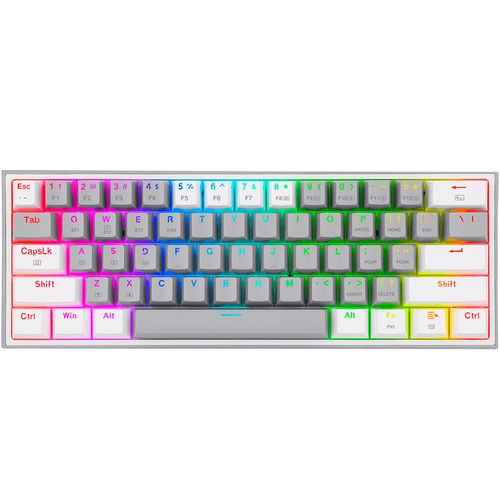 Teclado Redragon Fizz Pro Gray Mecánico White
