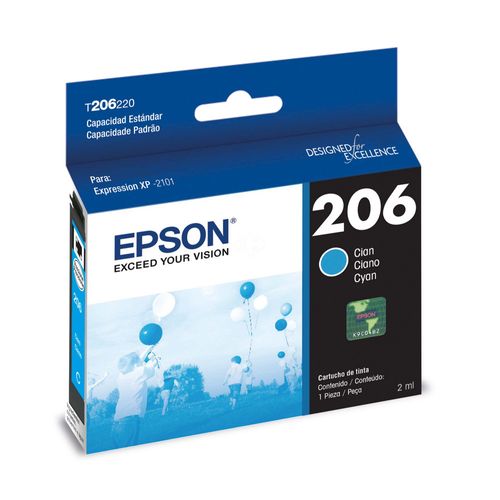 Cartucho Epson T206220 Cyan