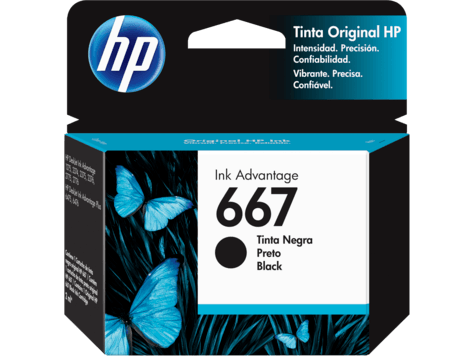 Cartucho HP 667 Negro
