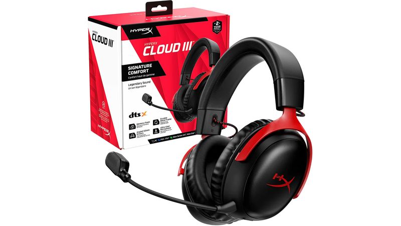 Auriculares inalámbricos gamer HyperX Cloud Wireless red