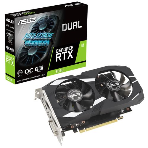 Placa de video Asus RTX 3050 DUAL 6G OC GDDR6