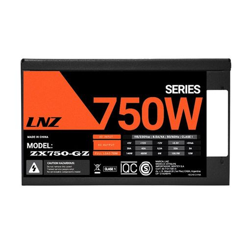 Fuente LNZ 750W ZX750-GZ