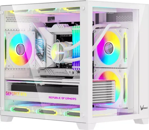 Gabinete Formula V Crystal Z5 1F FRGB White