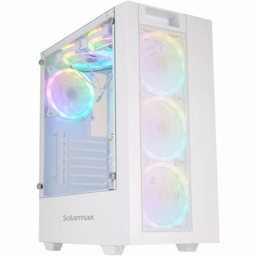 Gabinete Solarmax CM-5920 TG 6FAN RGB White