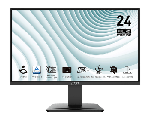Monitor MSI Pro MP2412 24" FHD 100Hz