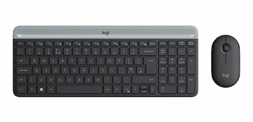 Kit Logitech MK470 Slim Teclado y Mouse Inalámbrico Black