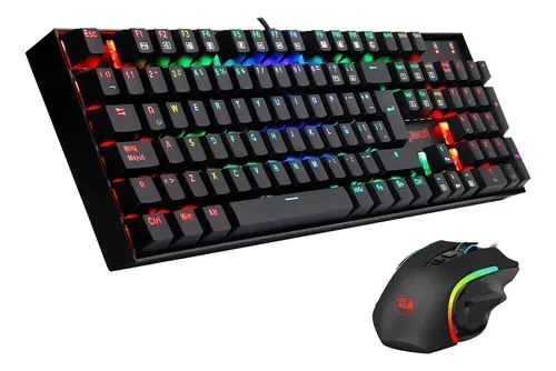 Kit Redragon K551RGB-BA-SP Teclado y Mouse RGB