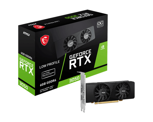 Placa de video MSI GeForce RTX 3050 LP OC 6GB