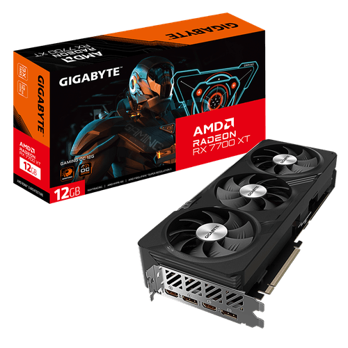 PLACA DE VIDEO GIGABYTE RX 7700XT GAMING OC 12G