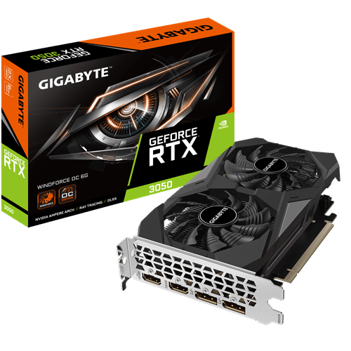 PLACA DE VIDEO GIGABYTE RTX 3050 WINDF OC 6G V2