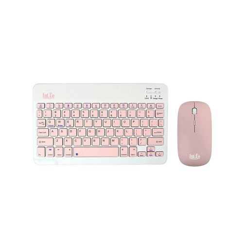 Kit INTCO RDKM-906 Rosa Teclado y Mouse Bluetooth Rosa