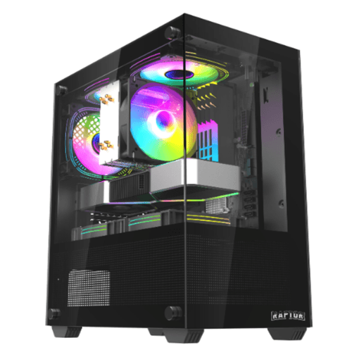 Gabinete Raptor Thunder Strike TG X2 MT RGB Black