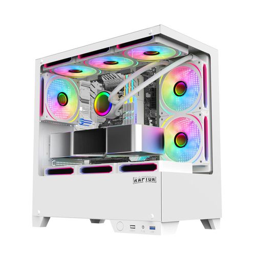 Gabinete Raptor Thunder Strike TG X2 MT RGB White