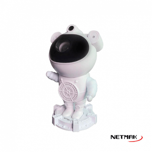 Parlante Netmak NM-ASTRO Proyector Astronauta Galaxia Bluetooth