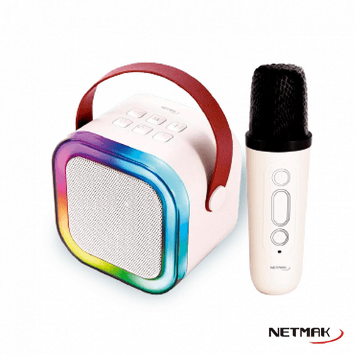 Parlante Netmak NM-BUDDY Karaoke Mini Micrófono Bluetooth
