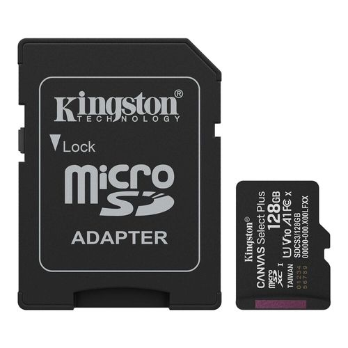 MEMORIA MICRO SD 128GB KINGSTON CANVAS 150MB