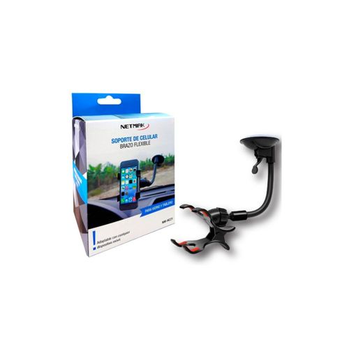 Soporte Celular Netmak NM-HC21 Brazo Flexible Auto