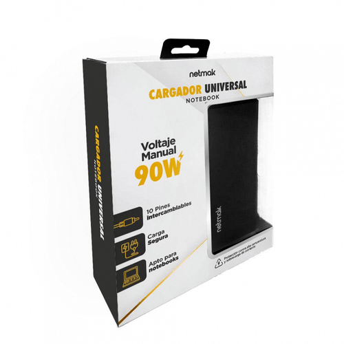 Cargador Notebook Netmak Universal 90W