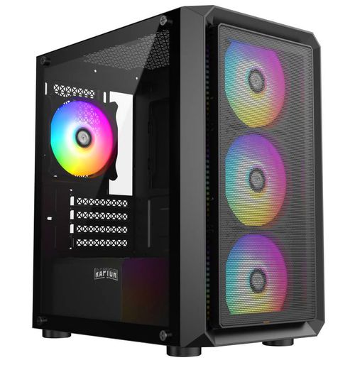 Gabinete Raptor Infinity Mesh TG X2 MT RGB FANX4