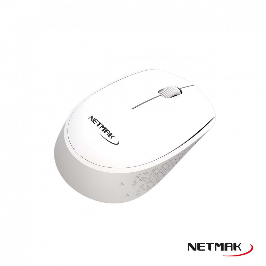 MOUSE NETMAK INALAMBRICO NM-M680 BLANCO - Diamond System - Diamond System