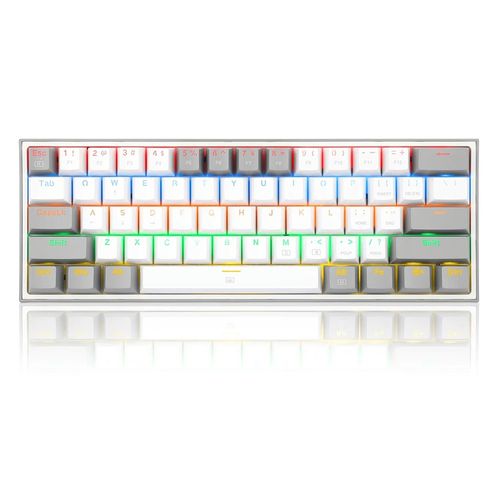 Teclado Redragon Fizz K617 Gray Mecánico RGB