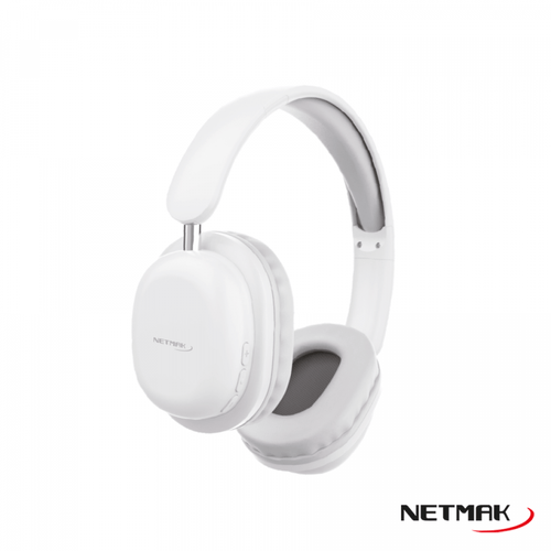 Auricular Netmak NM-LIVE Plegable BT Blanco