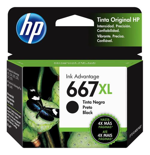 Cartucho HP 667 XL 3YM80AL Negro