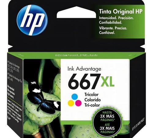 Cartucho HP 667 XL 3YM80AL Color