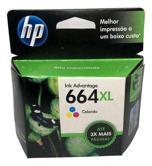 Cartucho HP 664 XL F6V30AL Color