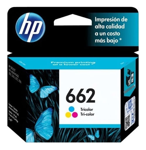 Cartucho de tinta HP 662 Tricolor (CZ104AL)