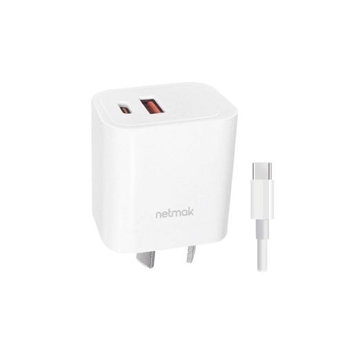 Cargador Celular Netmak 20W PD QC con Cable