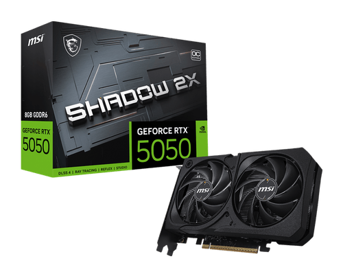 Placa de video MSI GeForce RTX 5050 Shadow 2X OC 8GB