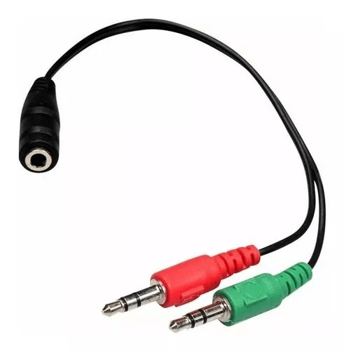 Adaptador Audio 3.5mm (H) a Micrófono (M) Auricular (M)