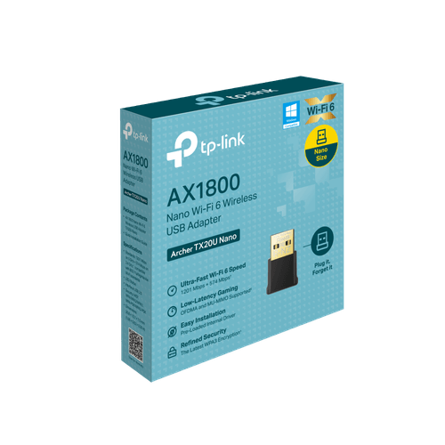 Placa de red TP-Link TL-ARTX20UN AX1800 Nano