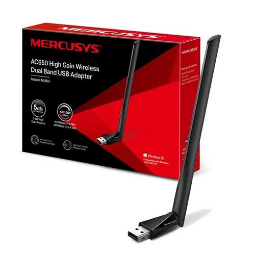 Placa de red Mercusys TL-MU6H USB AC650