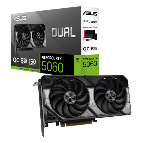 Placa de video ASUS Dual RTX 5060 OC 8GB
