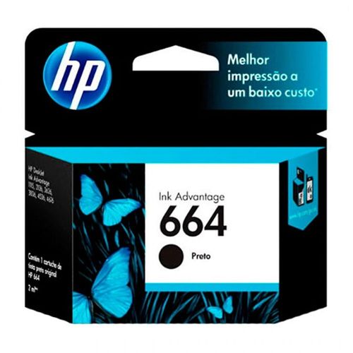 Cartucho HP 664 Negro F6V29AL
