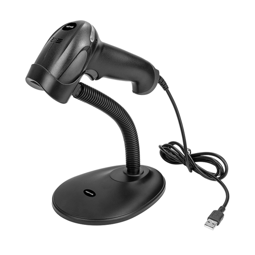Lector de código de barras láser con pie Netmak NM-LC401-S