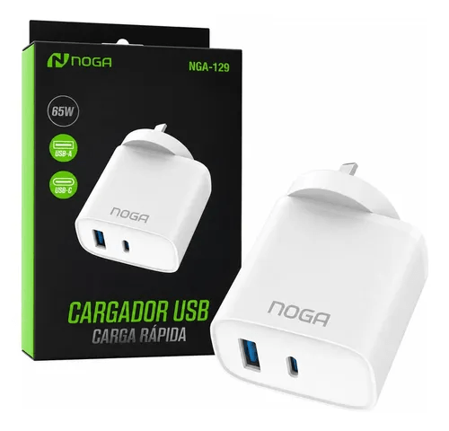 Cargador Noga NGA-129 USB USB-C 65W