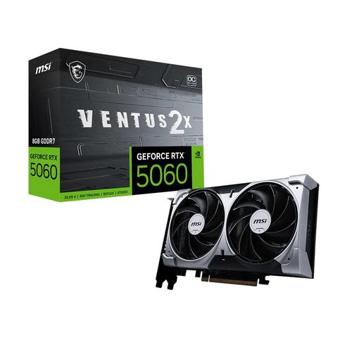 Placa de video MSI GeForce RTX 5060 Ventus 2X OC 8GB