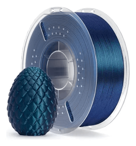 Filamento Elegoo Silk PLA Azul Galáctico 1.75mm 1kg