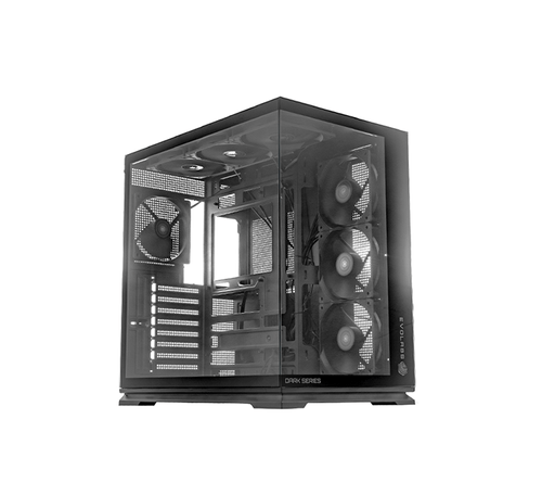 Gabinete Evolabs Luma X Dark EVO-325AB con Fan