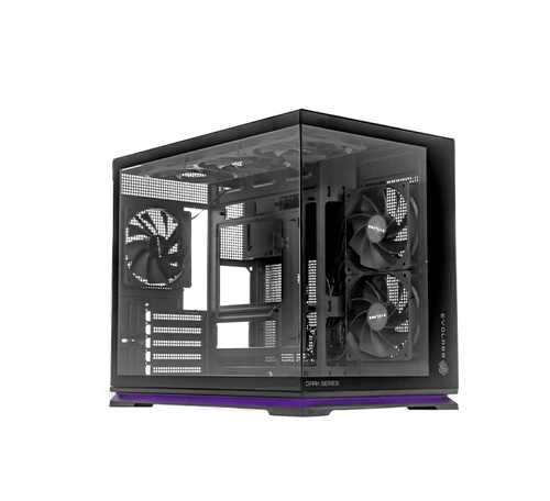 Gabinete Evolabs Luma Dark EVO-315MB con Fan