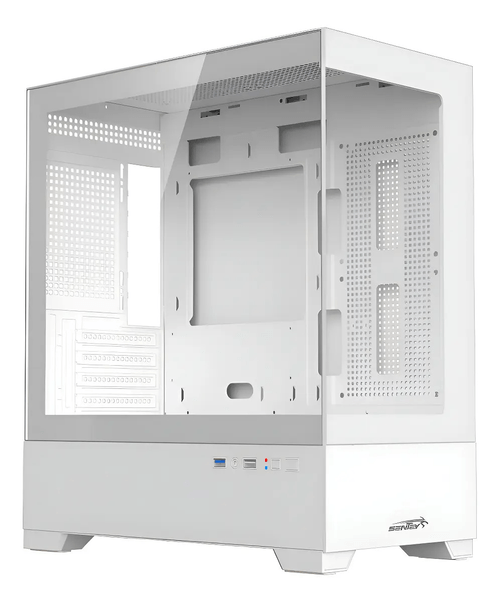 Gabinete Sentey 6100-SF White H10 con Cooler Fix RGB